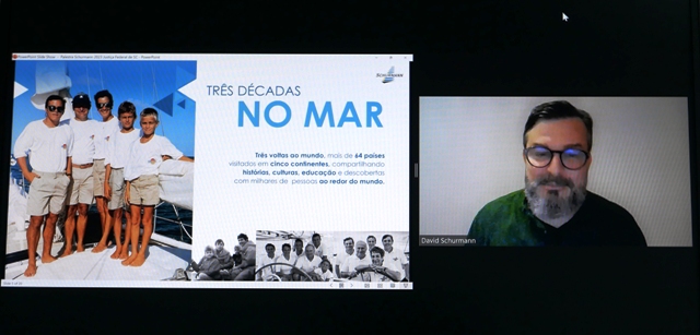 Leia mais sobre o artigo Palestra com David Schurmann fala do projeto Voz dos Oceanos (07/06/2023)