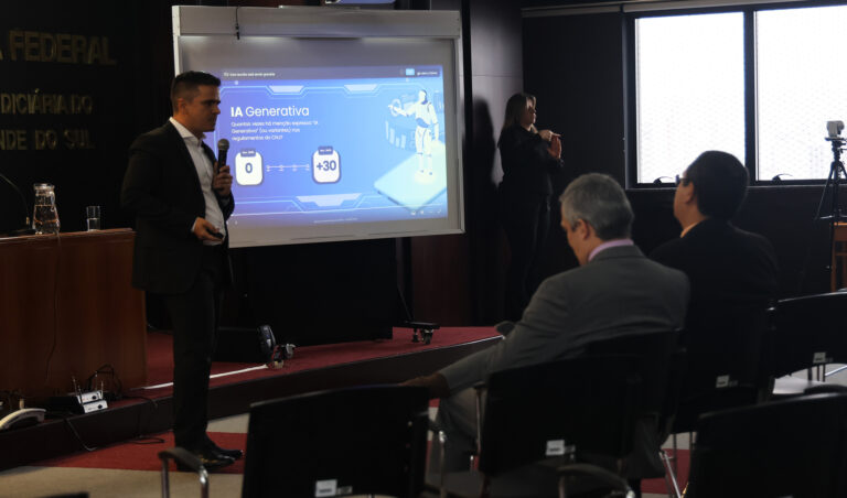 Leia mais sobre o artigo JFRS promove palestra sobre uso seguro, eficiente e estratégico da IA Generativa (04/08/2025)