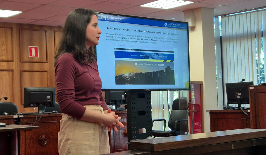 No momento, você está visualizando JFRS participa de evento apresentando as ações para preservar a memória do desastre climático de 2024 (23/10/2025)