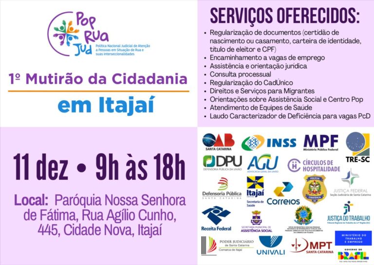 Leia mais sobre o artigo Justiça Federal participa de mutirão de atendimento à população em situação de rua (10/12/2025)