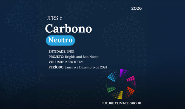 Leia mais sobre o artigo A compensação das emissões de gases de efeito estufa garantiu a conquista do Selo Carbono Neutro pela JFRS (06/02/2026)