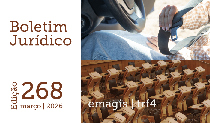 Leia mais sobre o artigo Emagis divulga nova edição do Boletim Jurídico do TRF4 (11/03/2026)