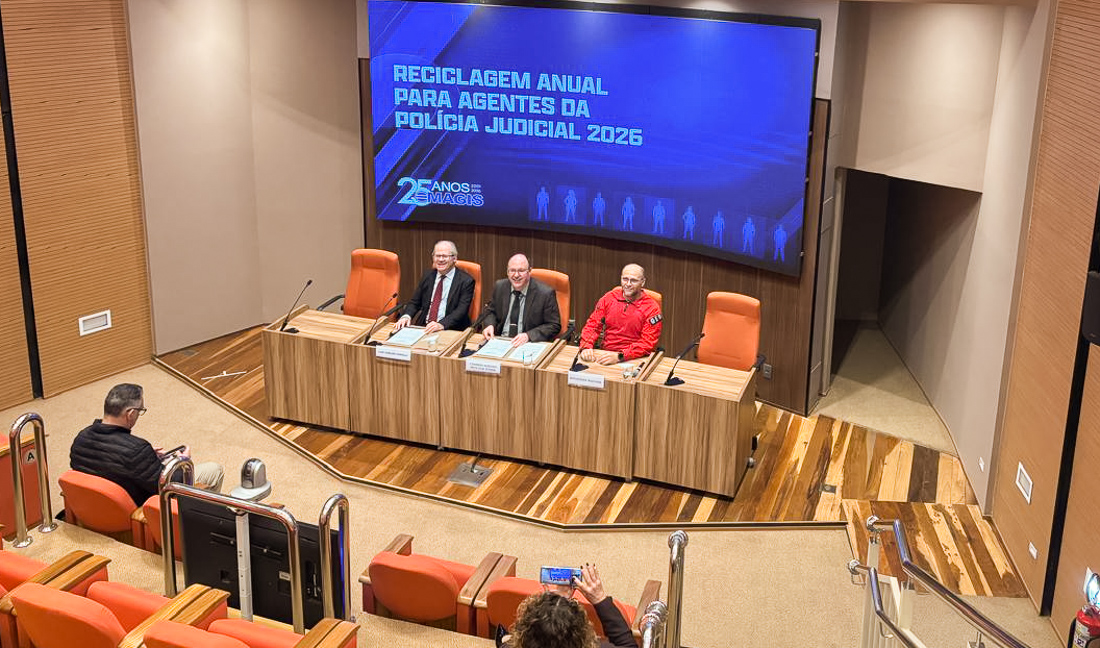No momento, você está visualizando Reciclagem anual da Polícia Judicial destaca ampliação das atribuições  (16/09/2026)